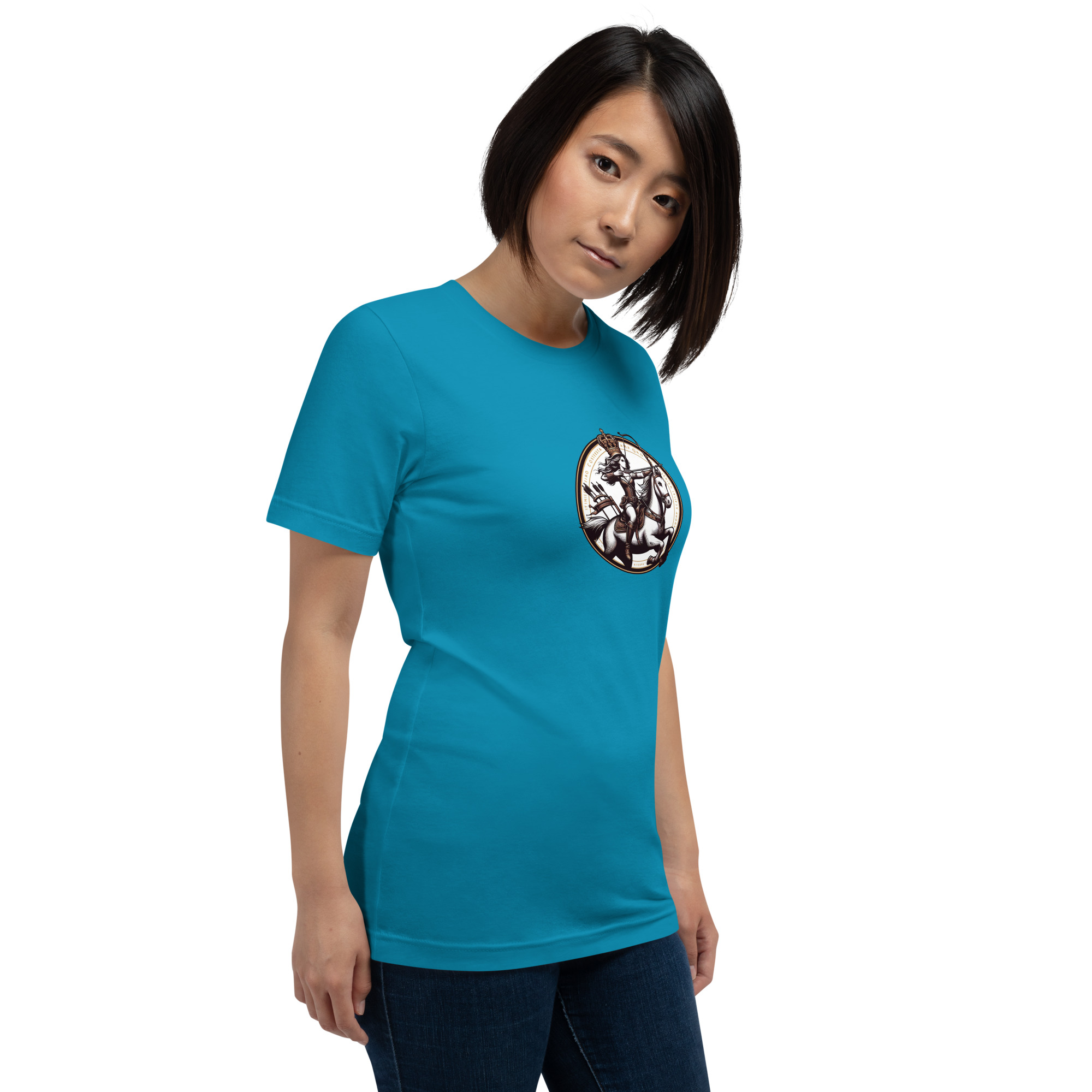Camiseta de manga corta unisex con logo de Imperio Rosalía estampado. - Imagen 24