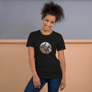 Camiseta de manga corta unisex con logo de Imperio Dua estampado.