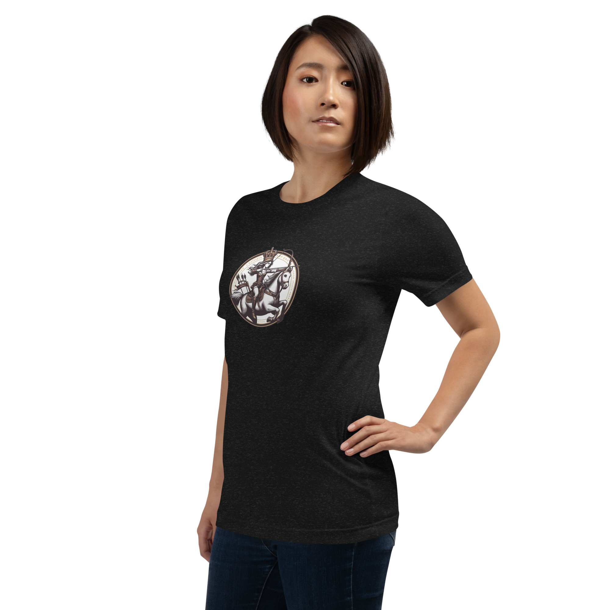 Camiseta de manga corta unisex con logo de Imperio Rosalía estampado. - Imagen 4