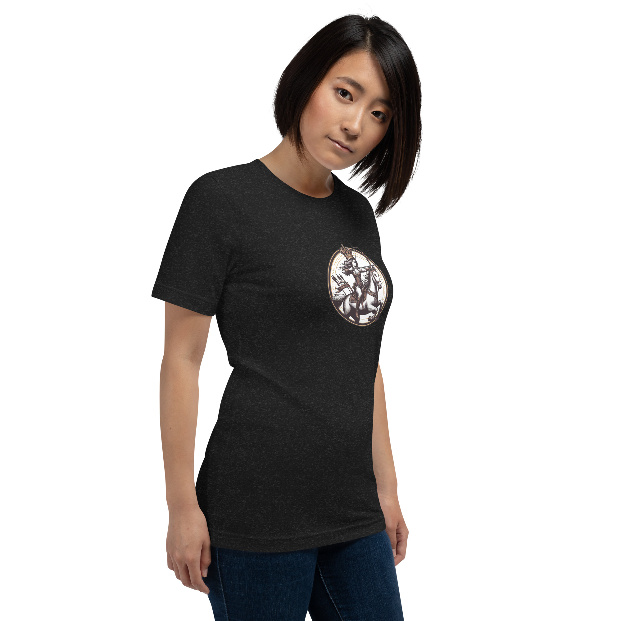 Camiseta de manga corta unisex con logo de Imperio Rosalía estampado. - Imagen 6