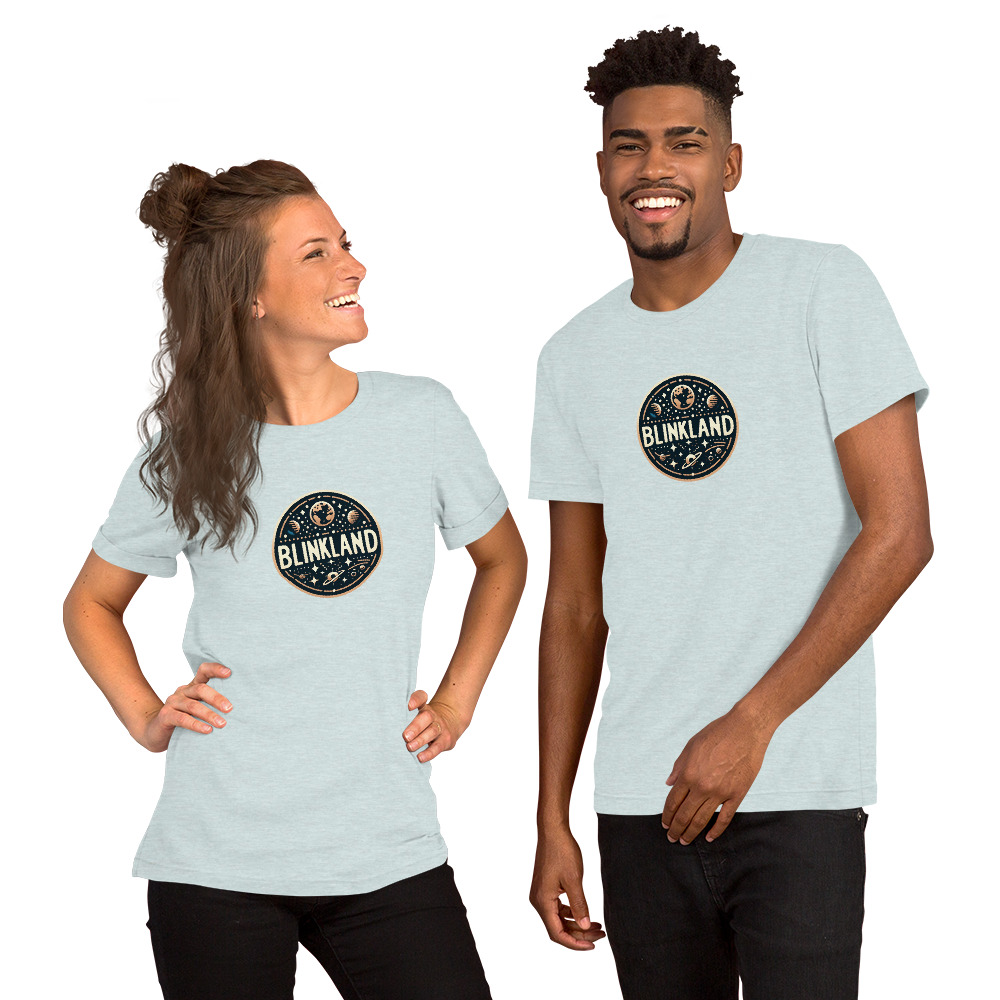 Camiseta de manga corta unisex con logo Blinkland estampado - Imagen 8