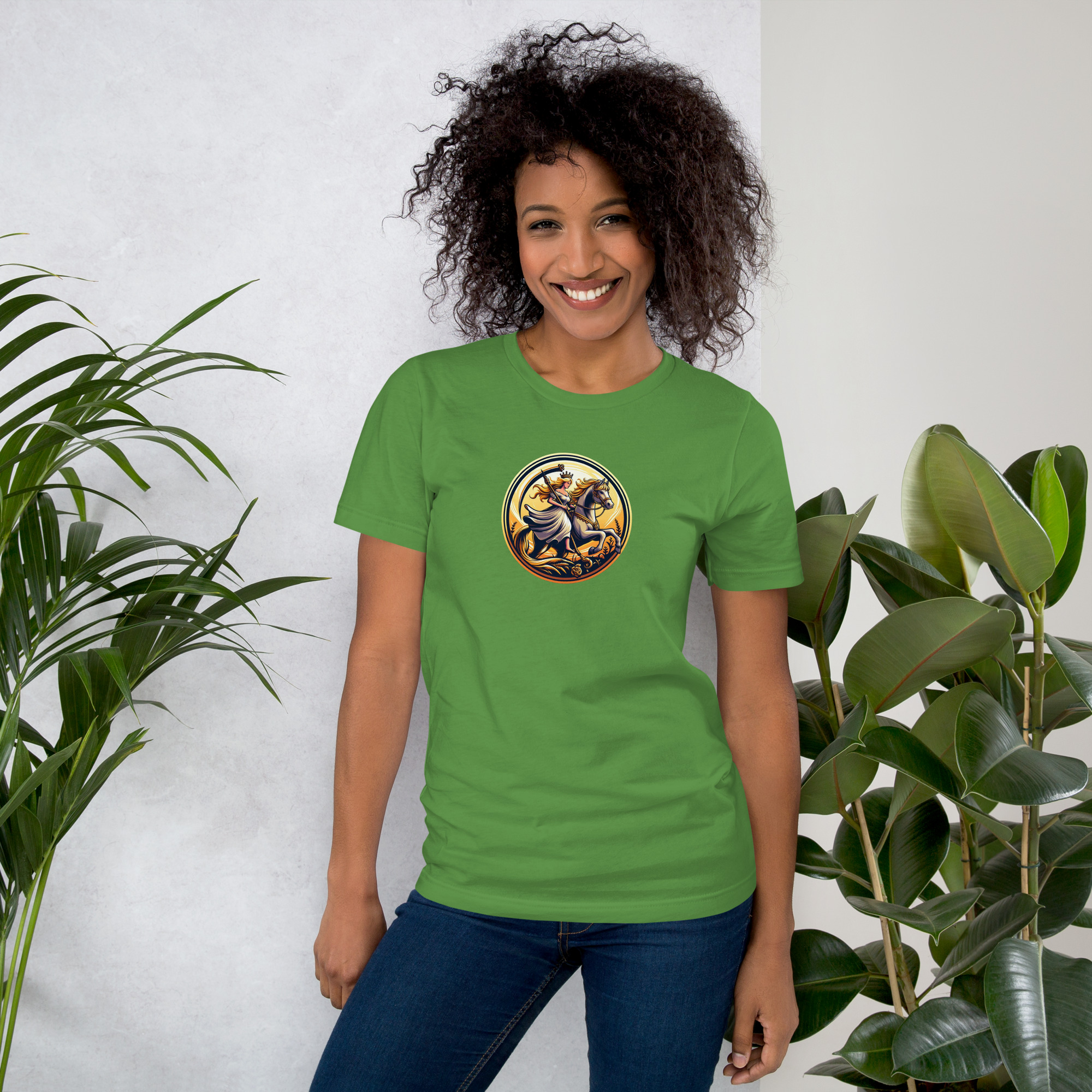 Camiseta de manga corta unisex con logo de Imperio Angèle estampado. - Imagen 17