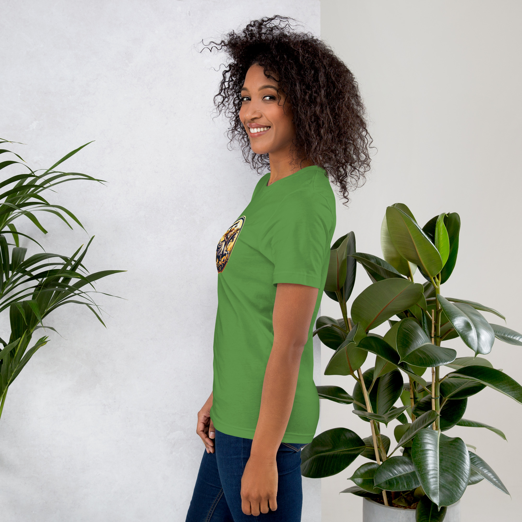 Camiseta de manga corta unisex con logo de Imperio Angèle estampado. - Imagen 19