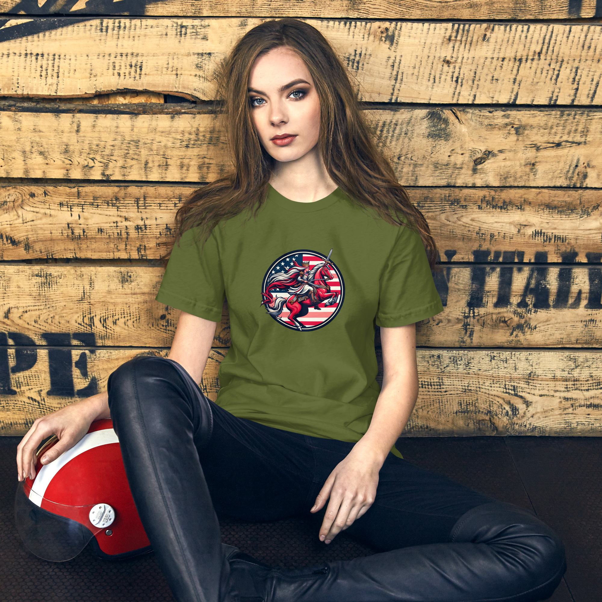 Camiseta de manga corta unisex con logo de Imperio Ariana estampado. - Imagen 4