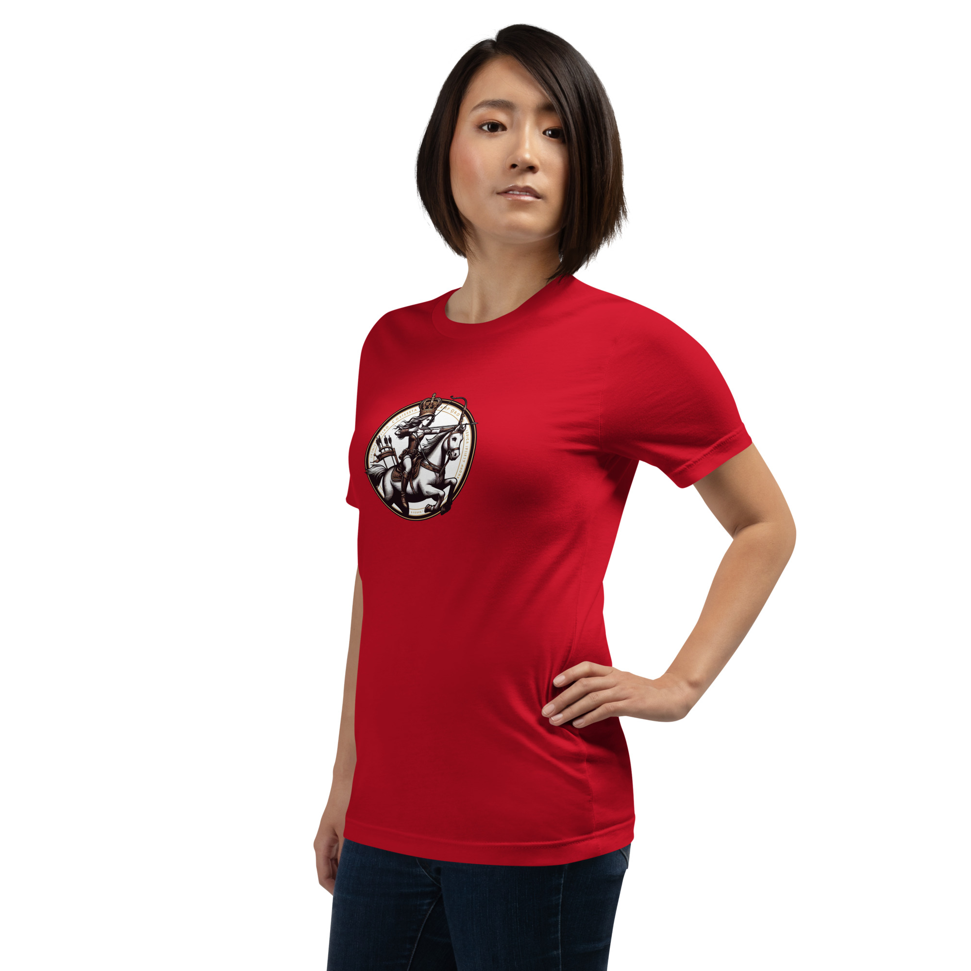 Camiseta de manga corta unisex con logo de Imperio Rosalía estampado. - Imagen 10