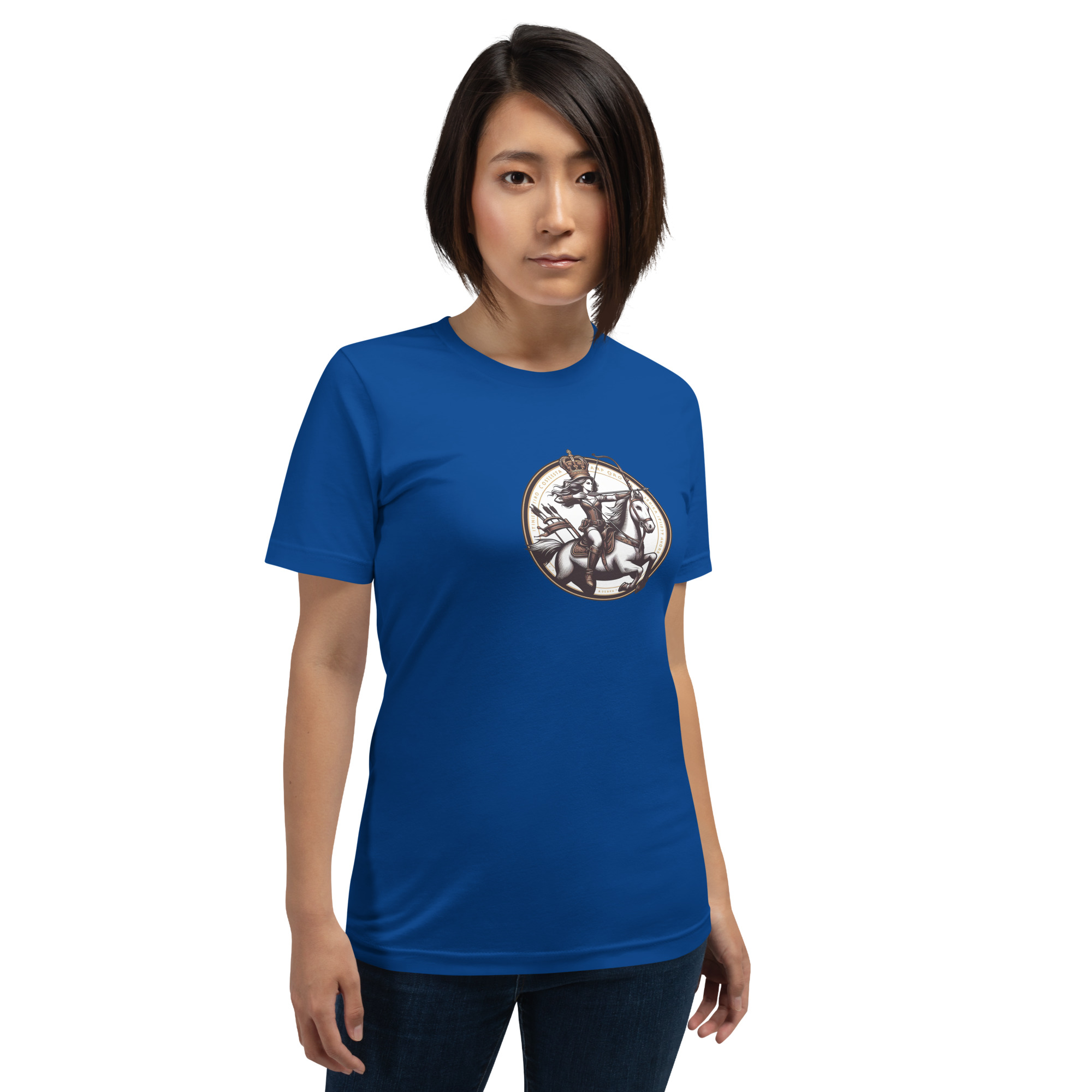 Camiseta de manga corta unisex con logo de Imperio Rosalía estampado. - Imagen 13