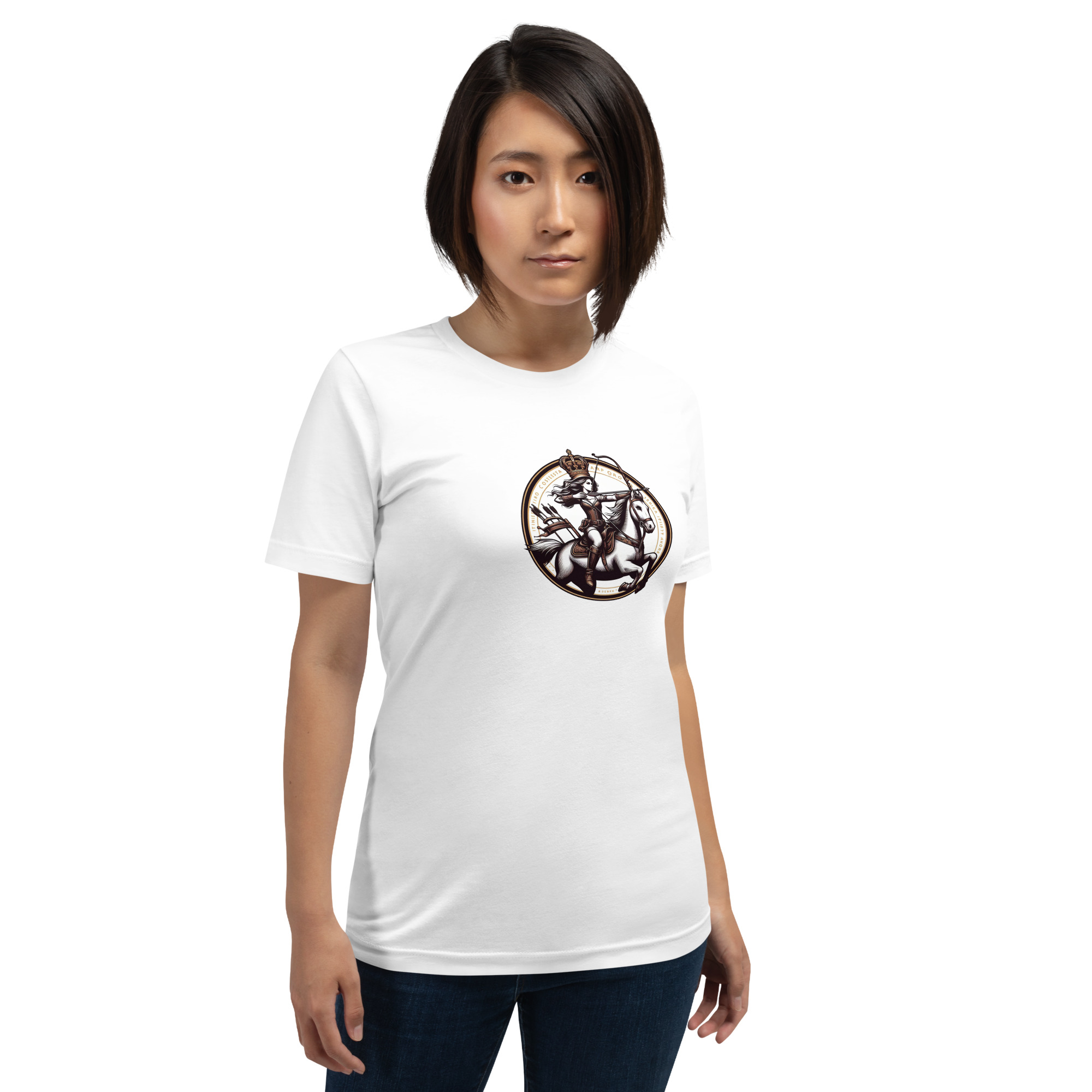 Camiseta de manga corta unisex con logo de Imperio Rosalía estampado. - Imagen 25