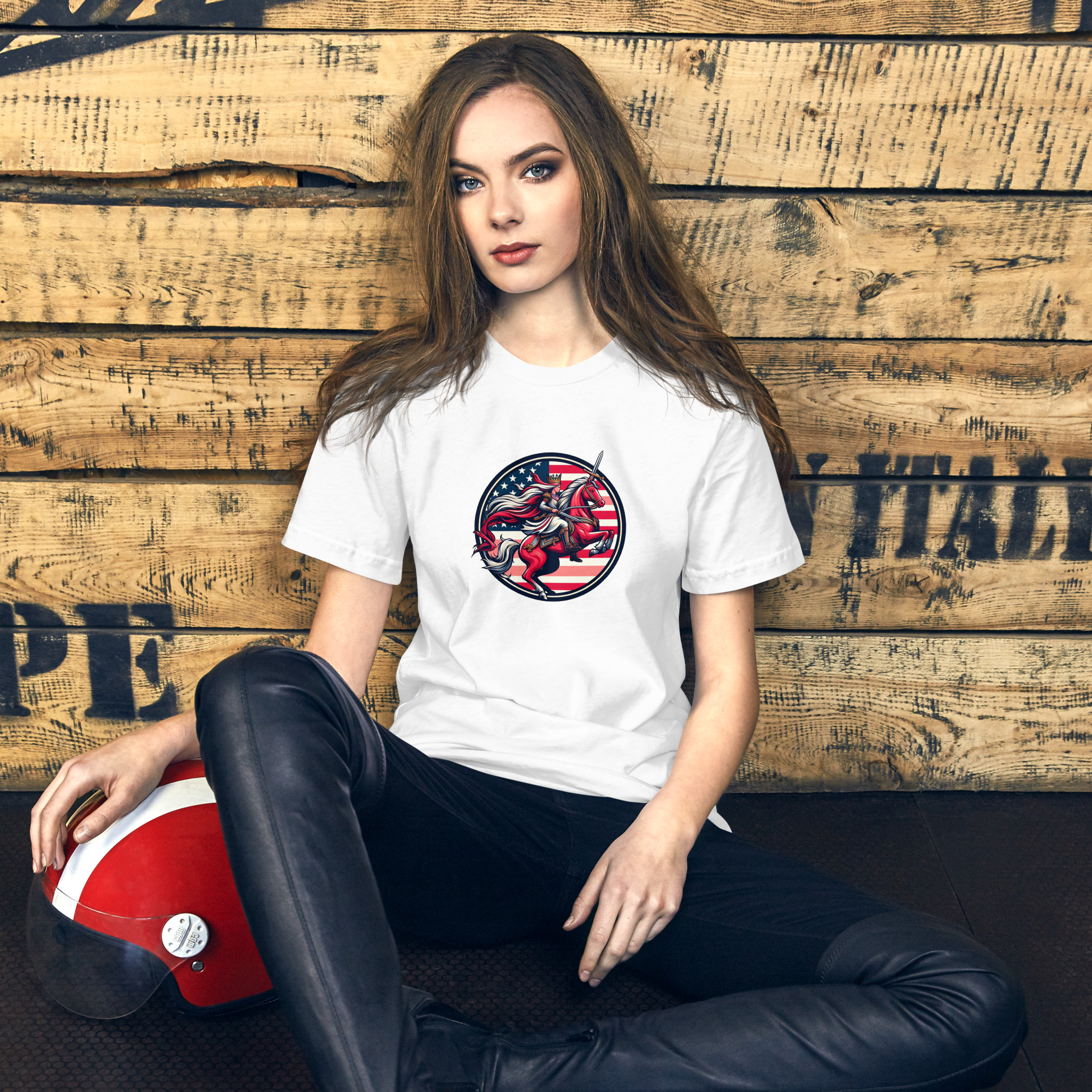 Camiseta de manga corta unisex con logo de Imperio Ariana estampado. - Imagen 7