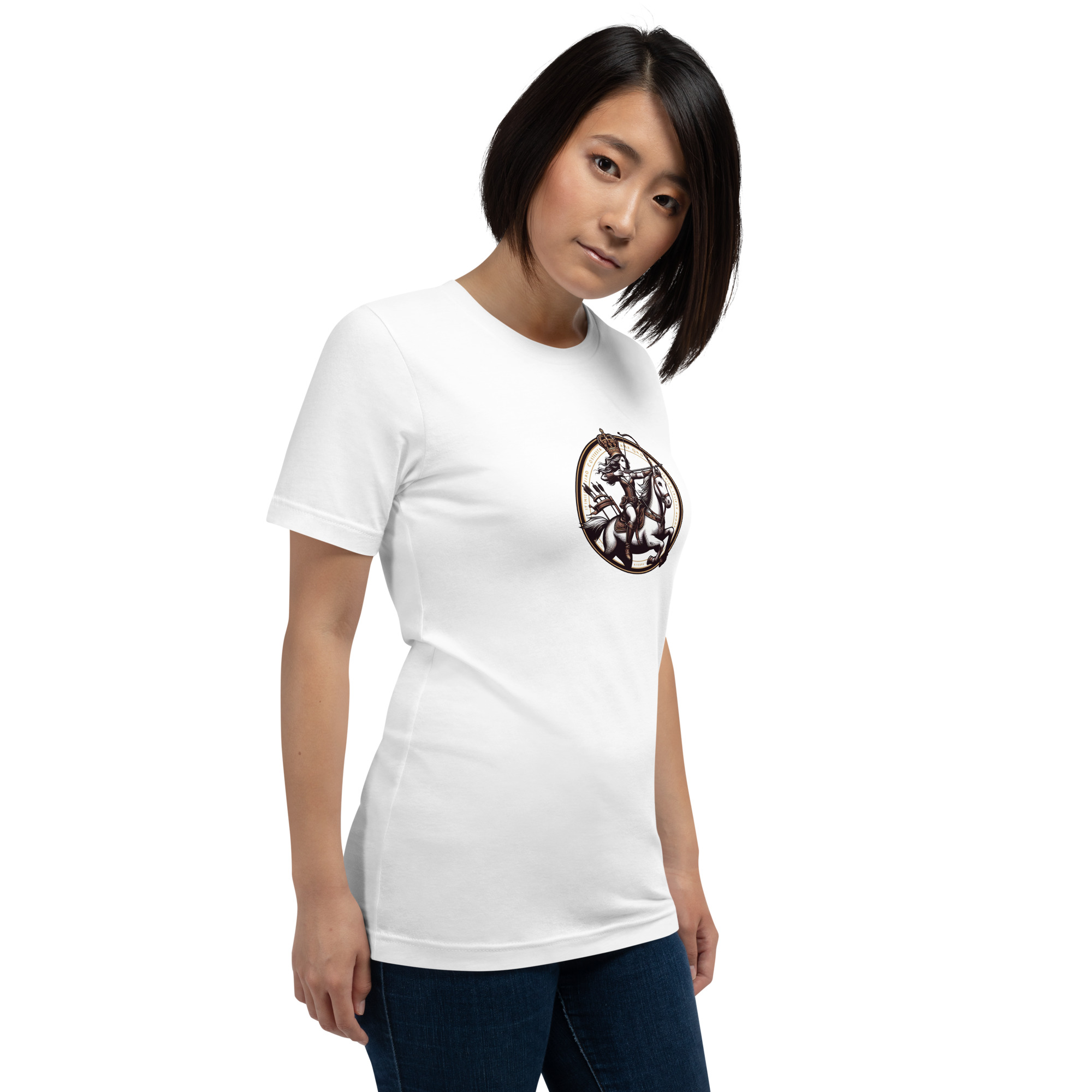 Camiseta de manga corta unisex con logo de Imperio Rosalía estampado. - Imagen 30