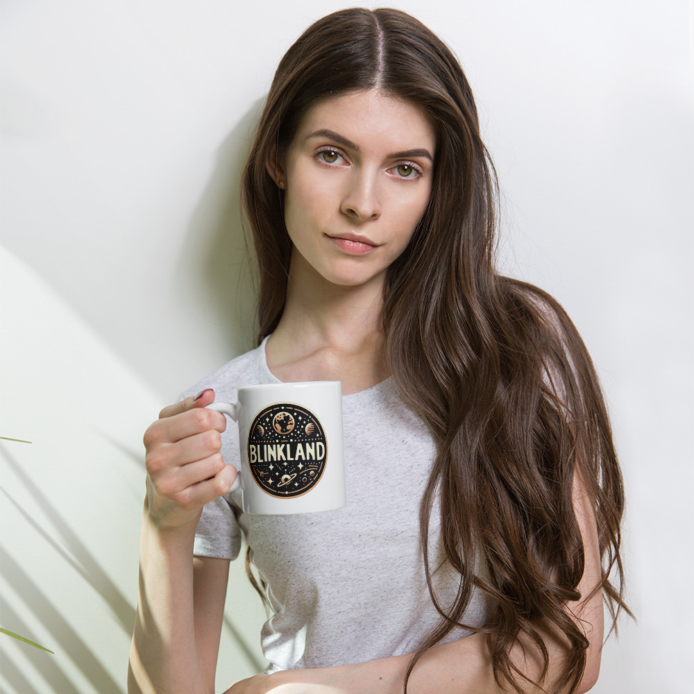 Taza blanca brillante BlinkLand - Imagen 2