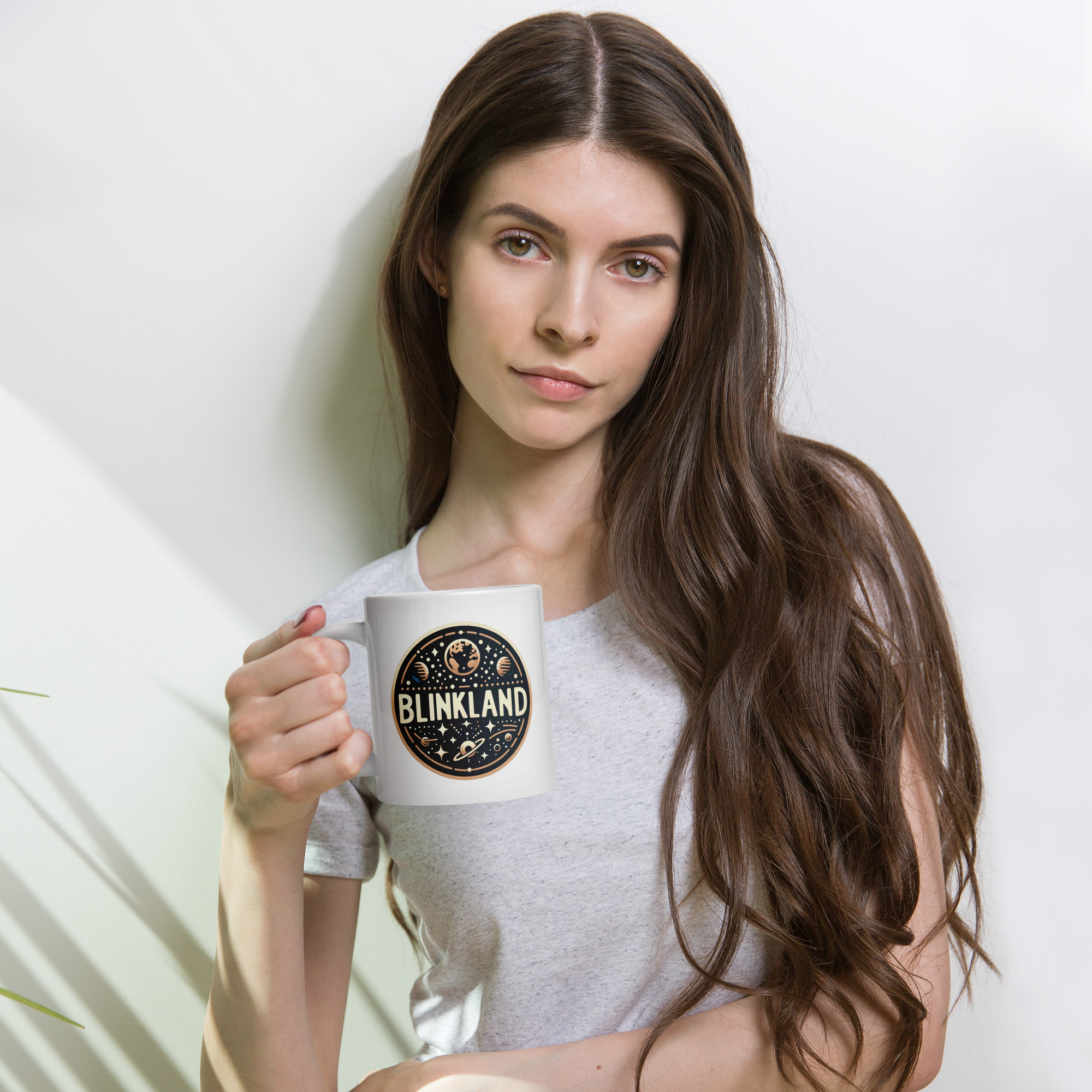 Taza blanca brillante BlinkLand - Imagen 3
